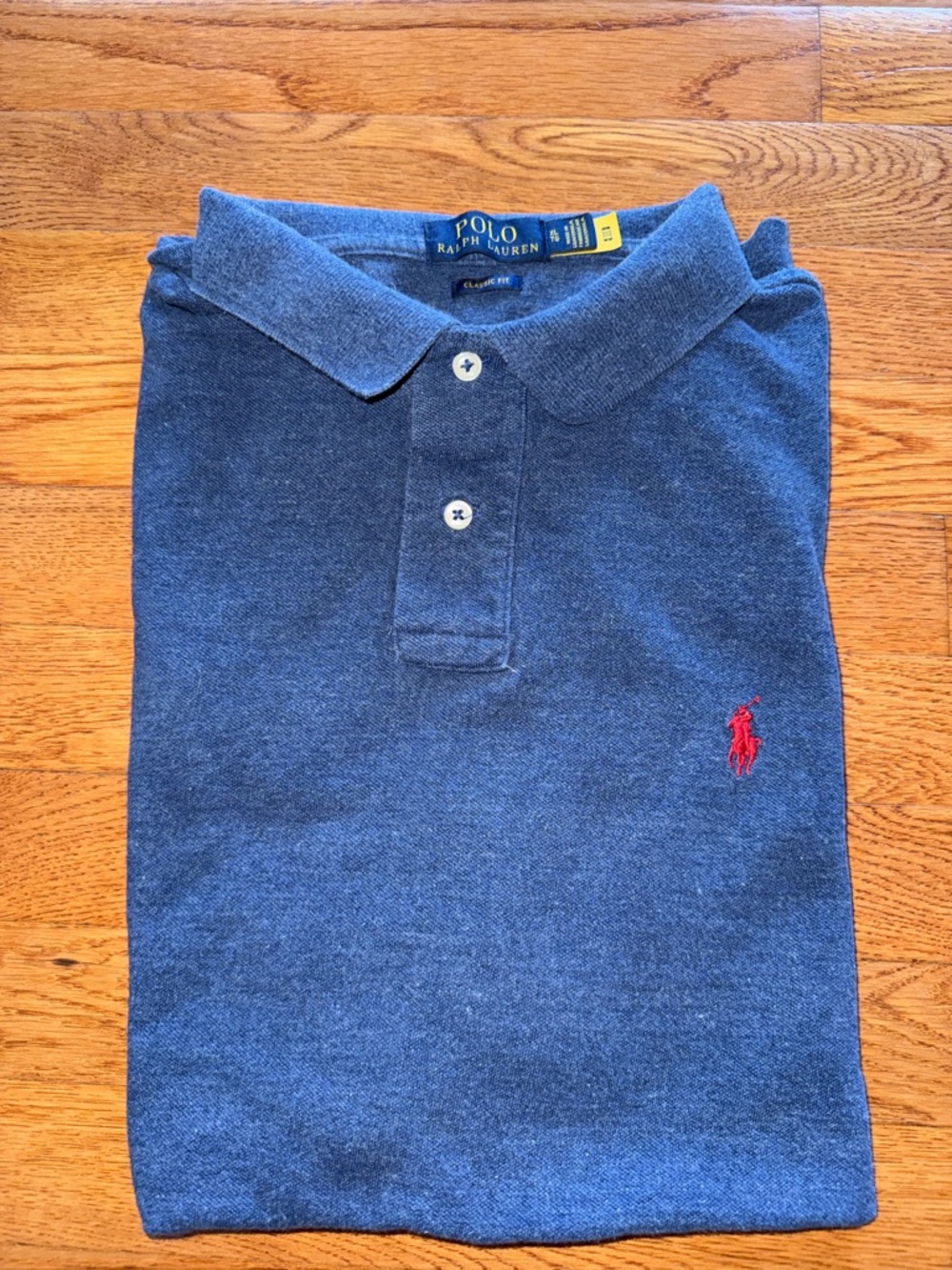 Polo by Ralph Lauren Navy Blue Polo with Red Logo
